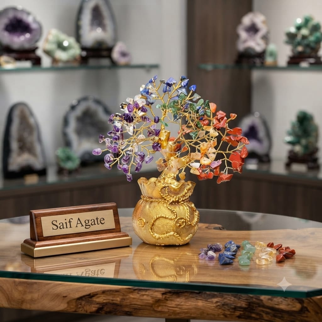 Seven Chakra Chip Gemstone Tree By Destiny Star Stores
