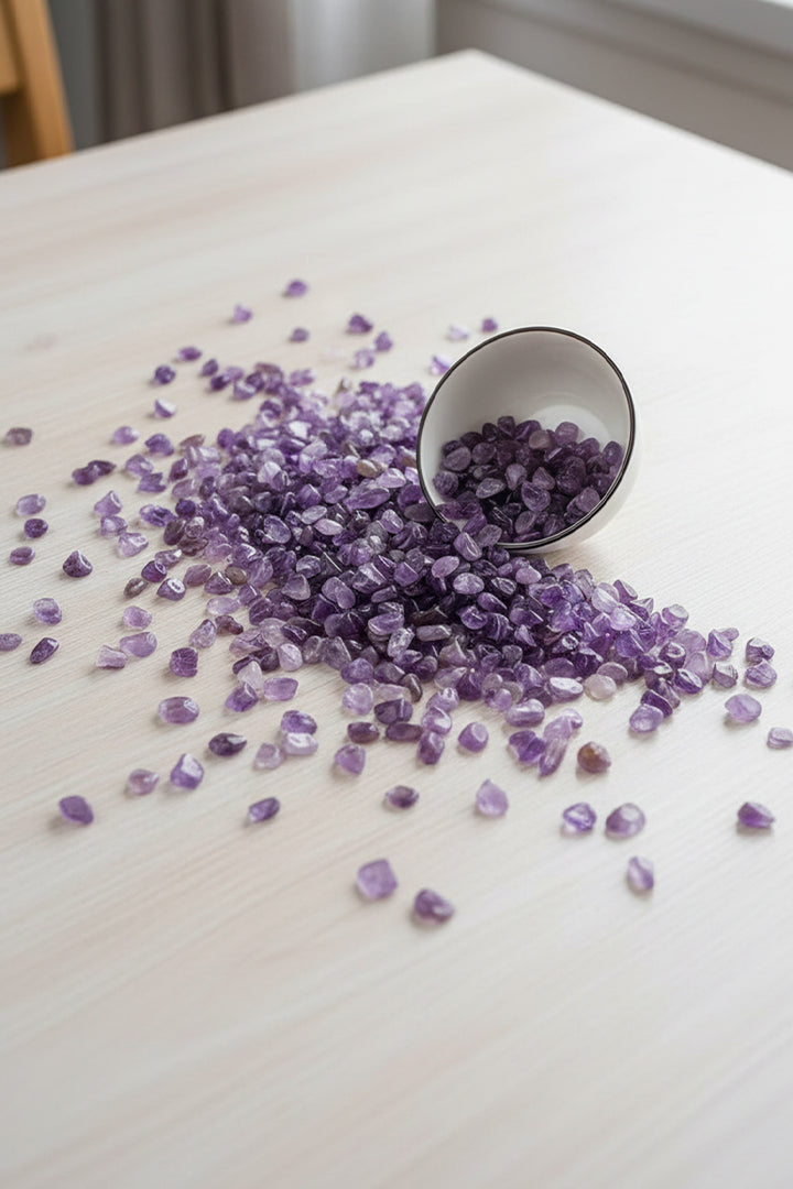 AMETHYST CRYSTAL CHIPS - Calmness, Healing & Positive Energy