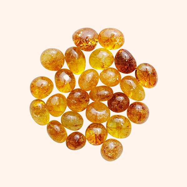 CITRINE CRYSTAL TUMBLE 100 GRAM - Daily Positivity & Confidence Stone