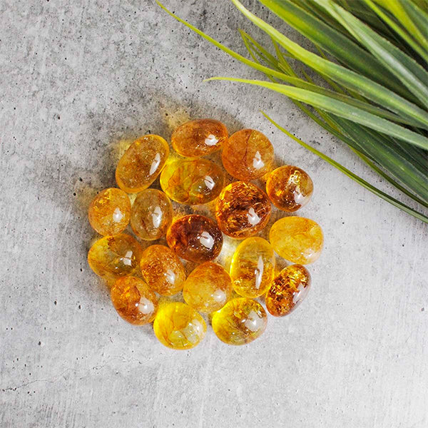 CITRINE CRYSTAL TUMBLE 100 GRAM - Daily Positivity & Confidence Stone