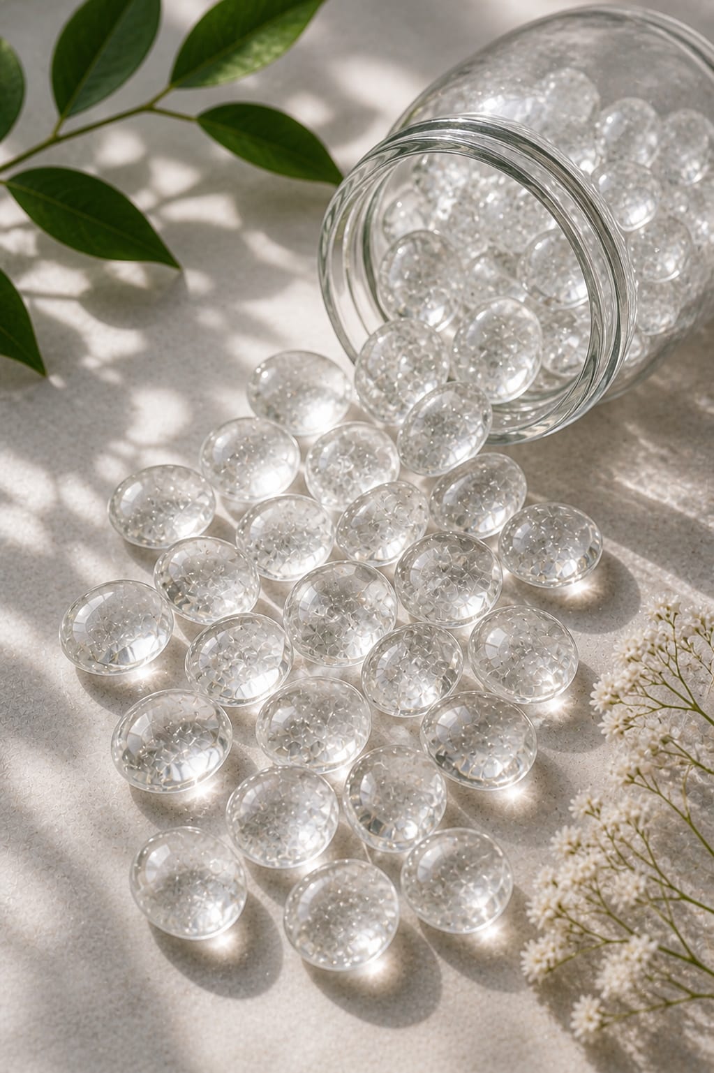 CLEAR QUARTZ CRYSTAL TUMBLE 100 GRAM - Ideal for meditation &  healing practices