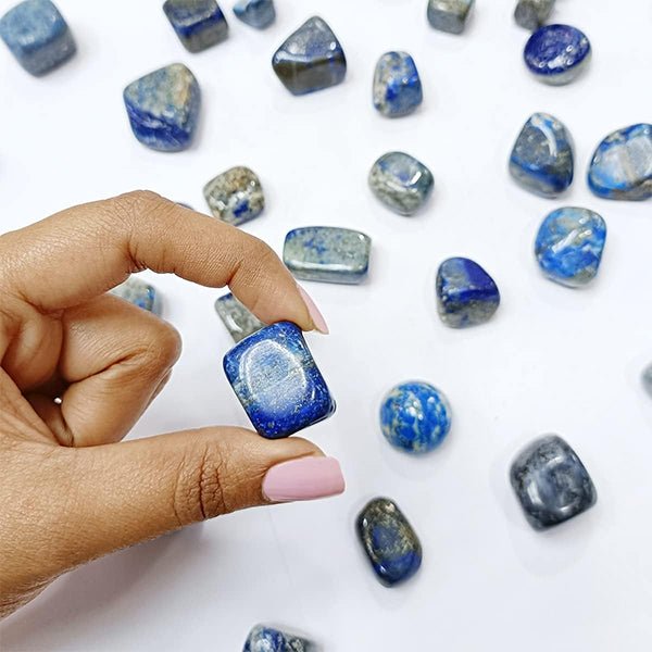 LAPIS LAZULI CRYSTAL TUMBLE 100 GRAM - Wisdom, Clarity & Positive Energy