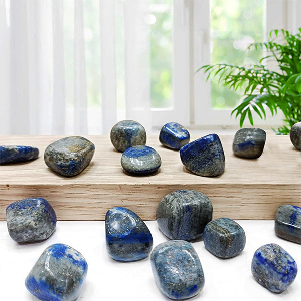 LAPIS LAZULI CRYSTAL TUMBLE 100 GRAM - Wisdom, Clarity & Positive Energy
