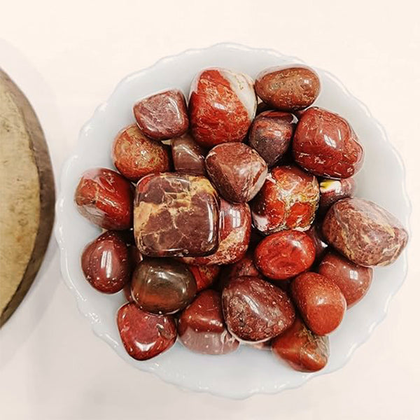 RED JASPER CRYSTAL TUMBLE 100 GRAM -  Grounding, Strength & Stability