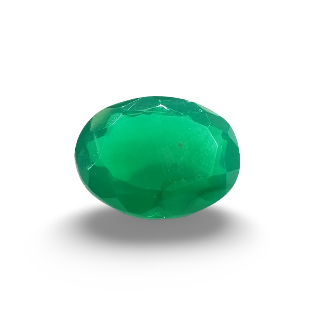 Natural Green Onyx |1H00| Oval Mixed | SRT Certified No : SRGTL30594