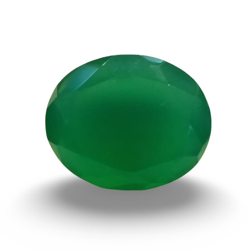 Natural Green Onyx |1H00| Oval Mixed | SRT Certified No : SRGTL30590
