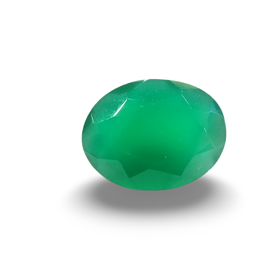 Natural Green Onyx |1H00| Oval Mixed | SRT Certified No : SRGTL30597