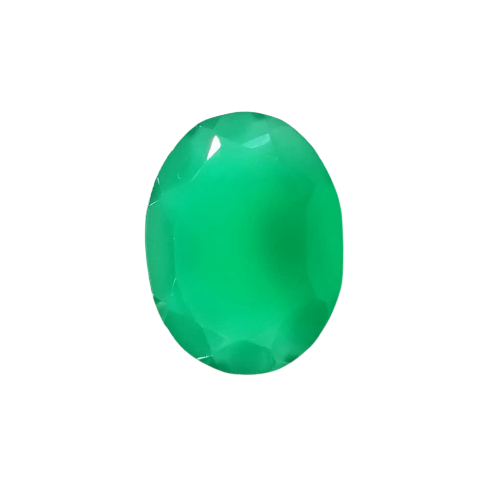 Natural Green Onyx |1H00| Oval Mixed | SRT Certified No : SRGTL30599