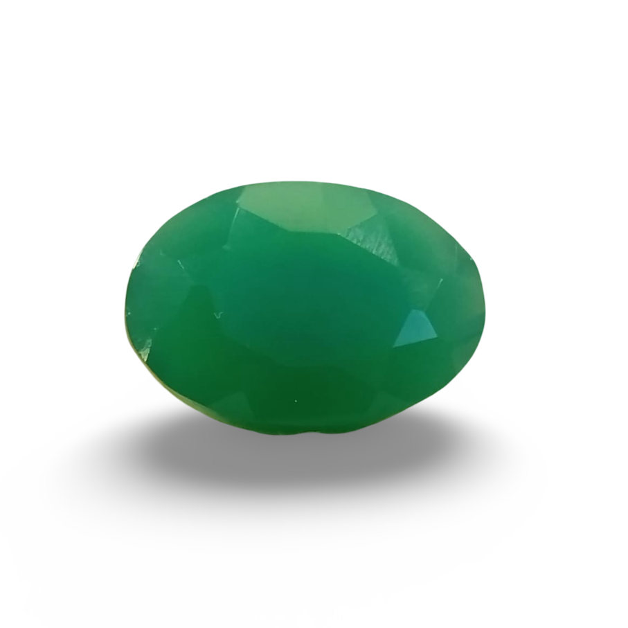 Natural Green Onyx |1H00| Oval Mixed | SRT Certified No : SRGTL30584