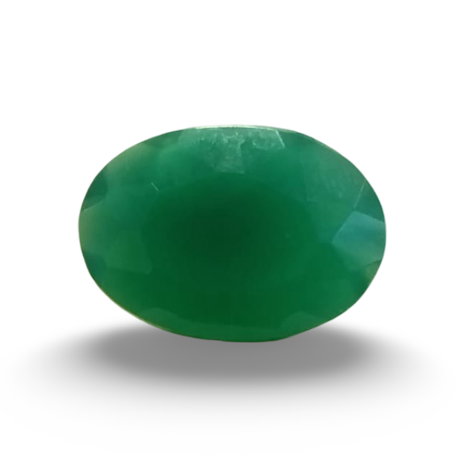 Natural Green Onyx |1H00| Oval Mixed | SRT Certified No : SRGTL30616