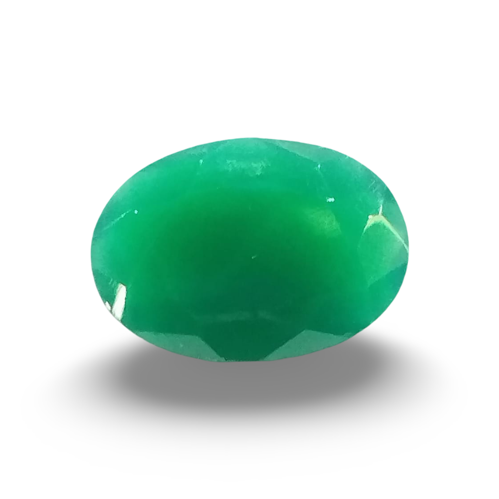 Natural Green Onyx |1H00| Oval Mixed | SRT Certified No : SRGTL30598