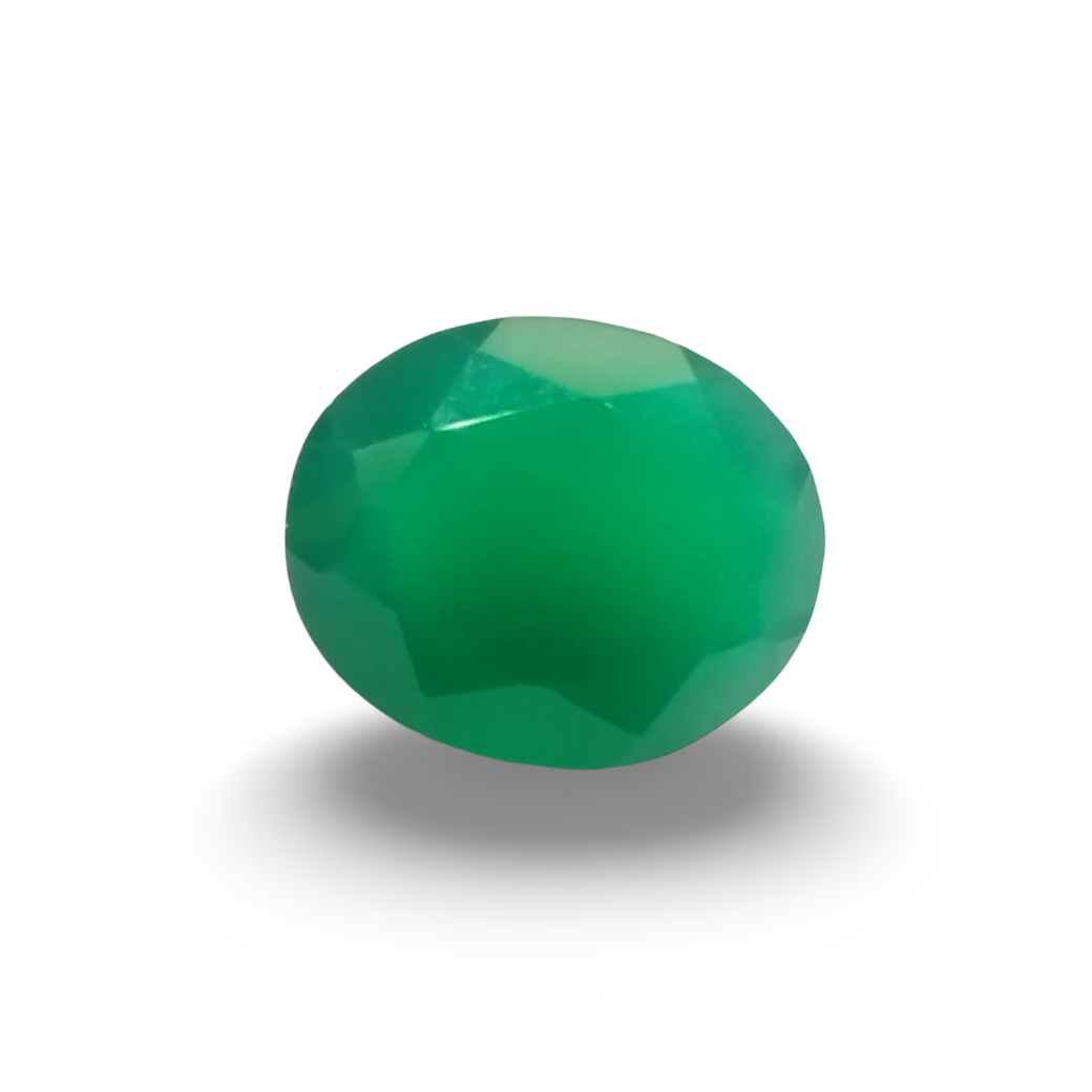 Natural Green Onyx |1H00| Oval Mixed | SRT Certified No : SRGTL30593