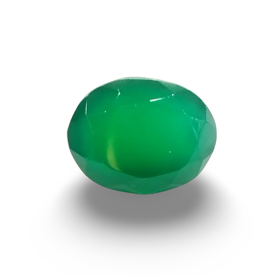 Natural Green Onyx |1H00| Oval Mixed | SRT Certified No : SRGTL30588