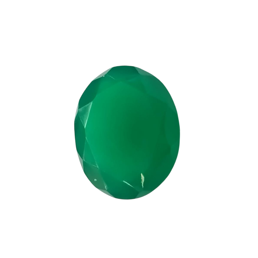 Natural Green Onyx |1H00| Oval Mixed | SRT Certified No : SRGTL30604