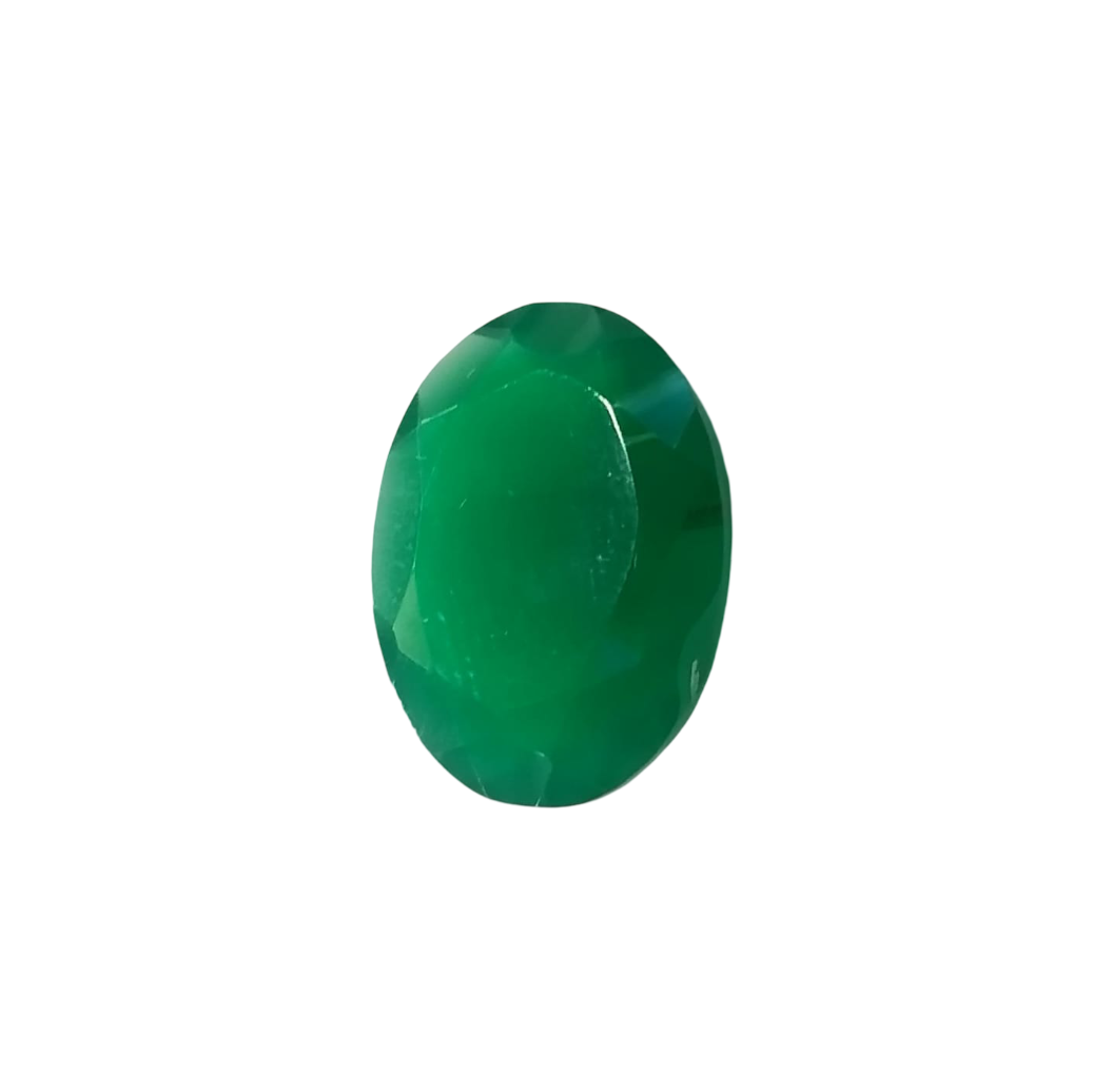 Natural Green Onyx |1H00| Oval Mixed | SRT Certified No : SRGTL30587