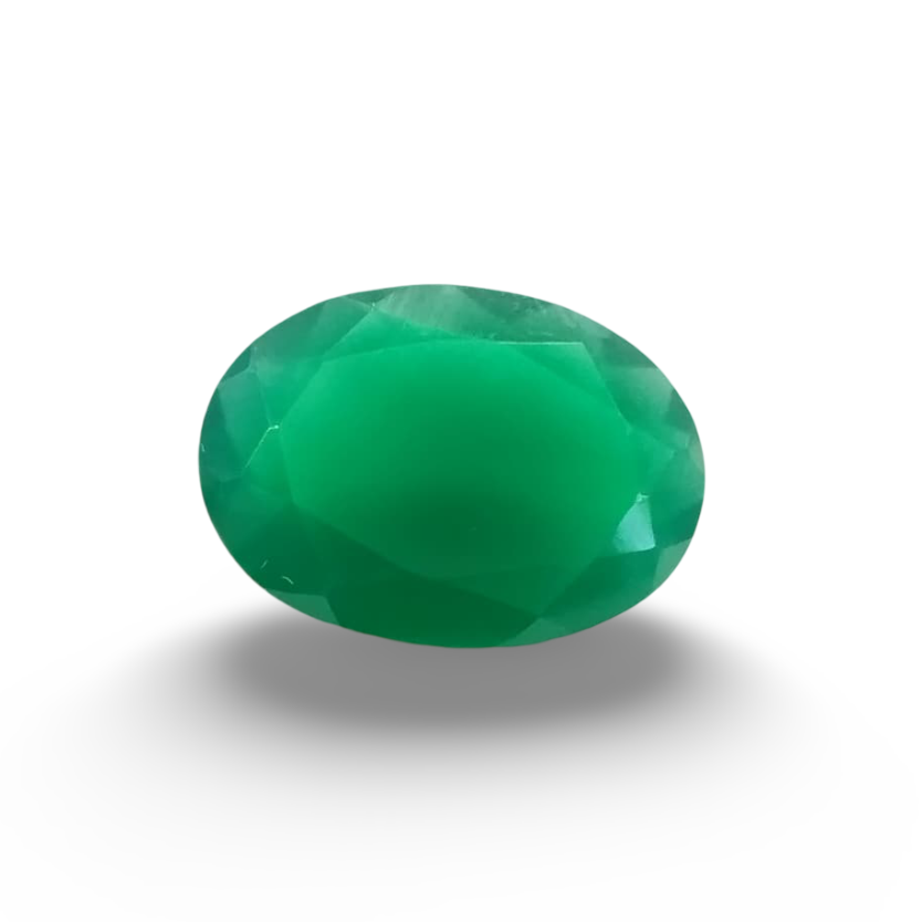 Natural Green Onyx |1H00| Oval Mixed | SRT Certified No : SRGTL30585