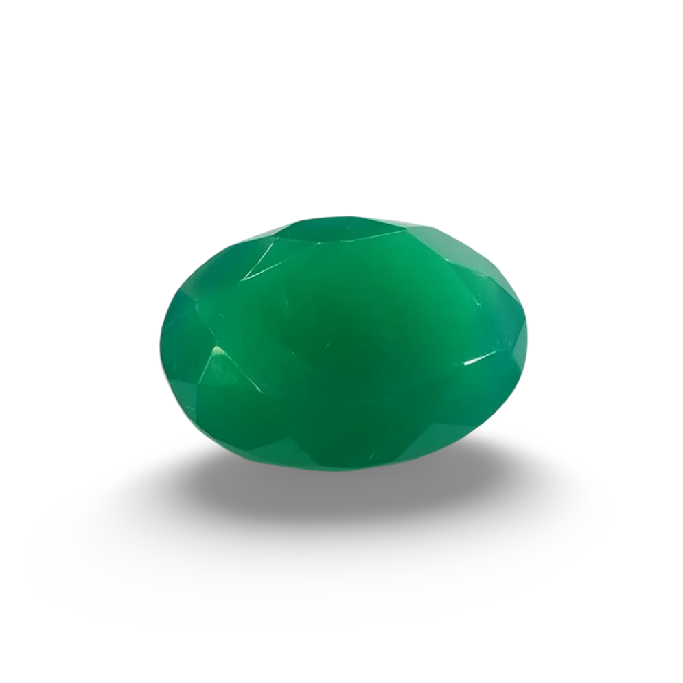Natural Green Onyx |1H00| Oval Mixed | SRT Certified No : SRGTL30610