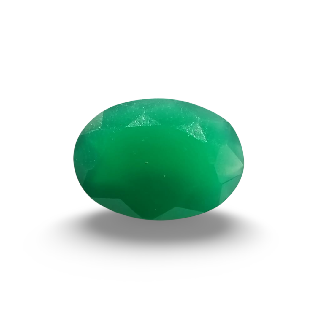 Natural Green Onyx |1H00| Oval Mixed | SRT Certified No : SRGTL30595