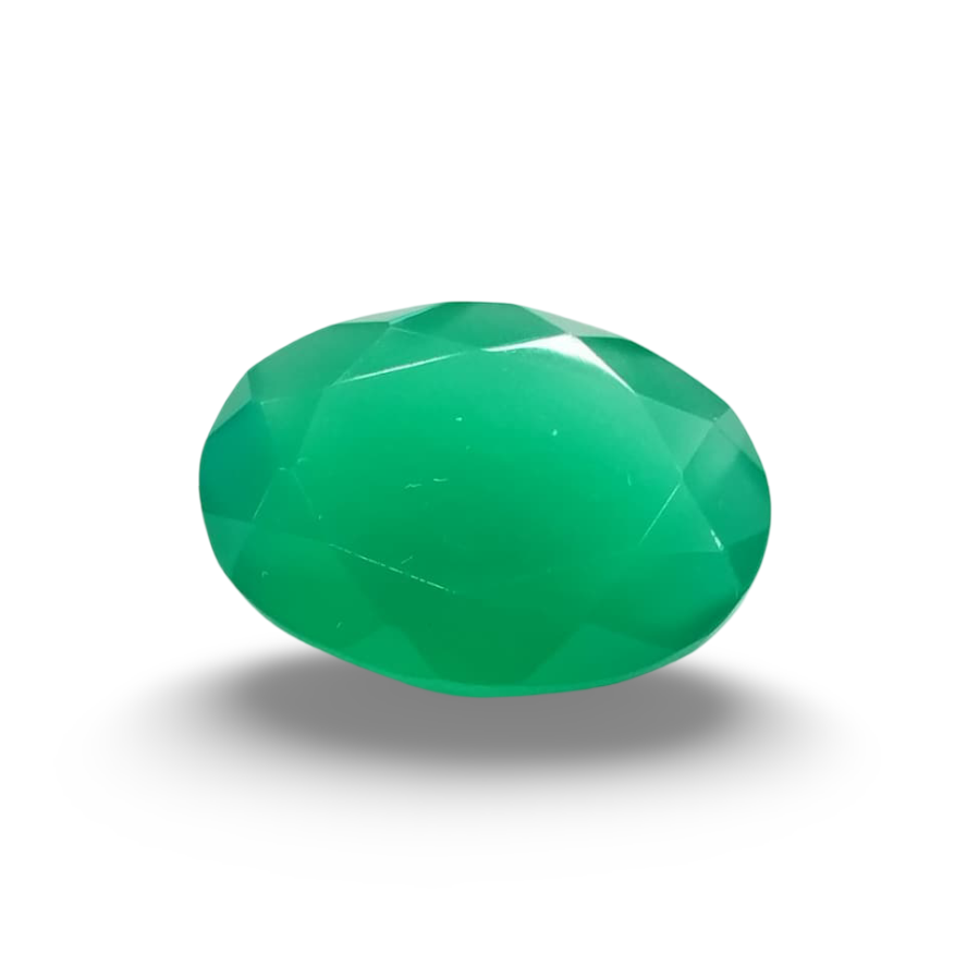 Natural Green Onyx |1H00| Oval Mixed | SRT Certified No : SRGTL30602