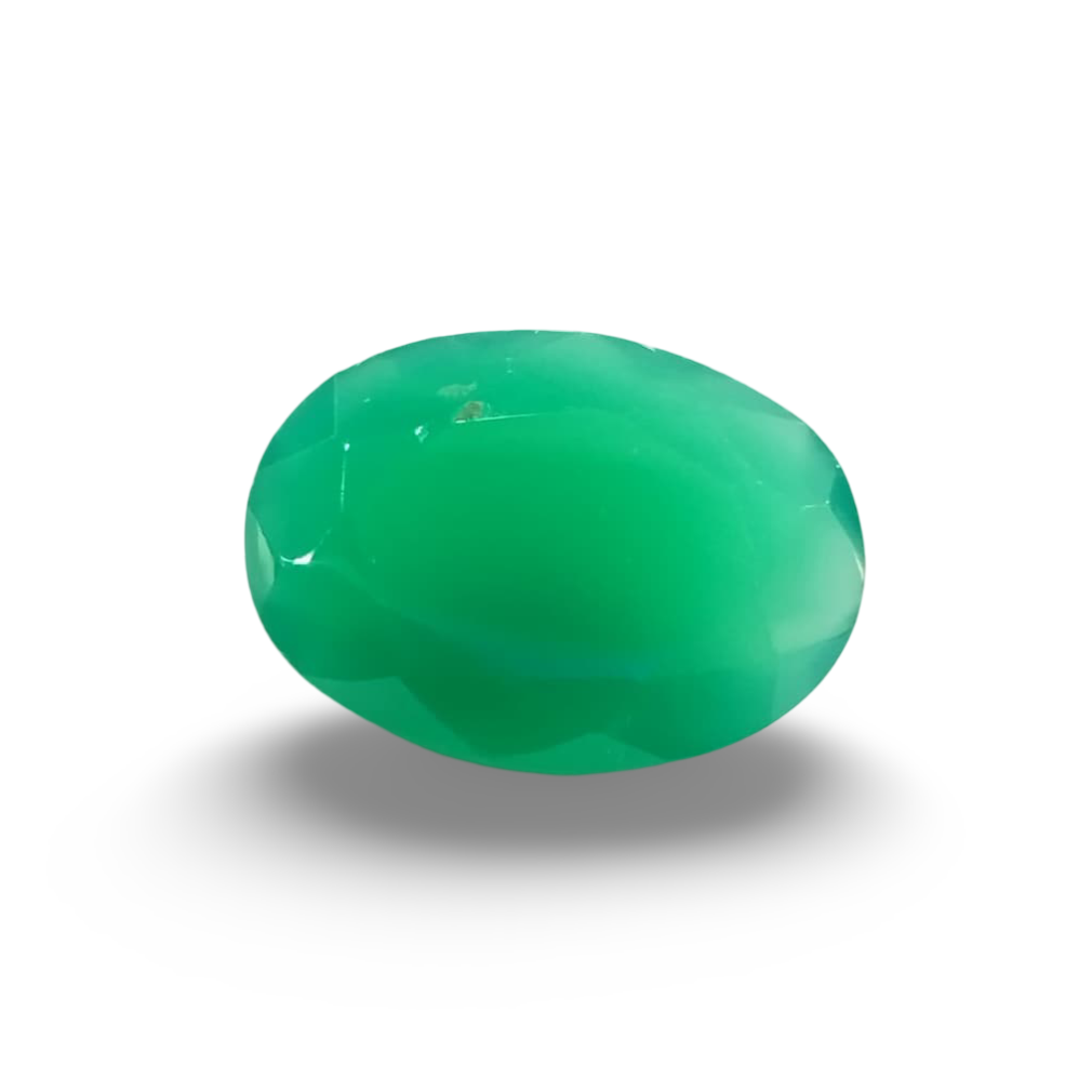 Natural Green Onyx |1H00| Oval Mixed | SRT Certified No : SRGTL30603