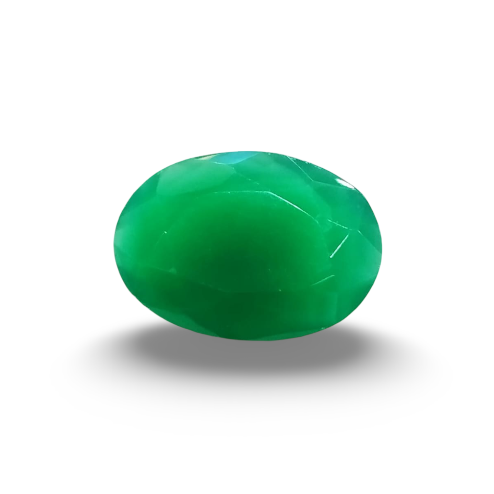 Natural Green Onyx |1H00| Oval Mixed | SRT Certified No : SRGTL30601