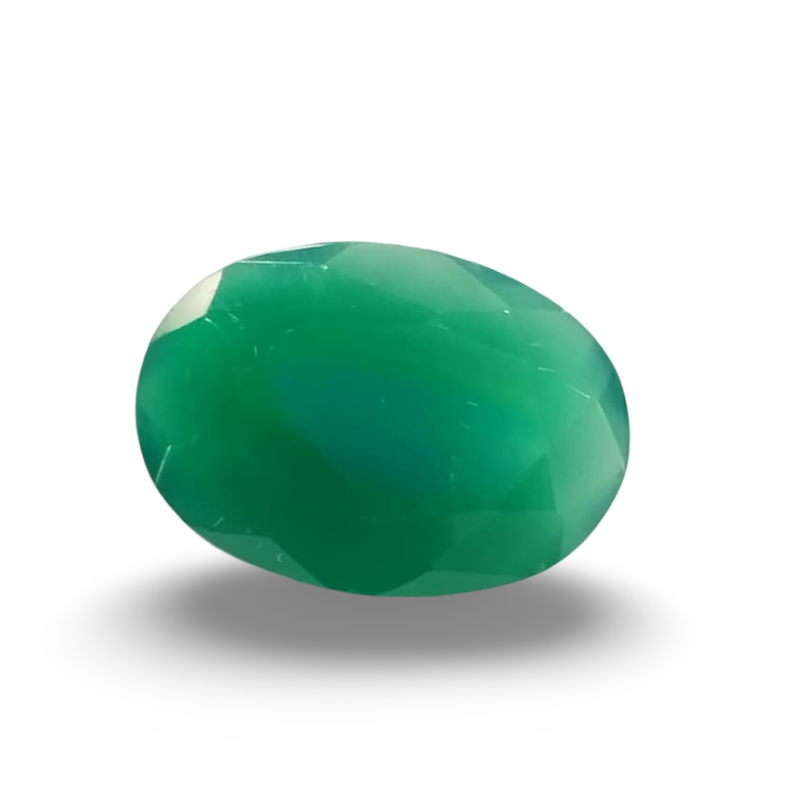 Natural Green Onyx |1H00| Oval Mixed | SRT Certified No : SRGTL30606