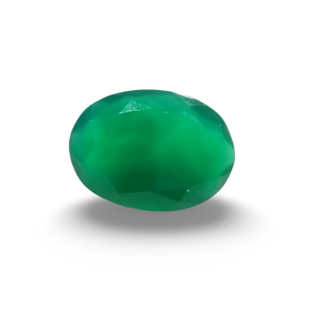 Natural Green Onyx |1H00| Oval Mixed | SRT Certified No : SRGTL30600