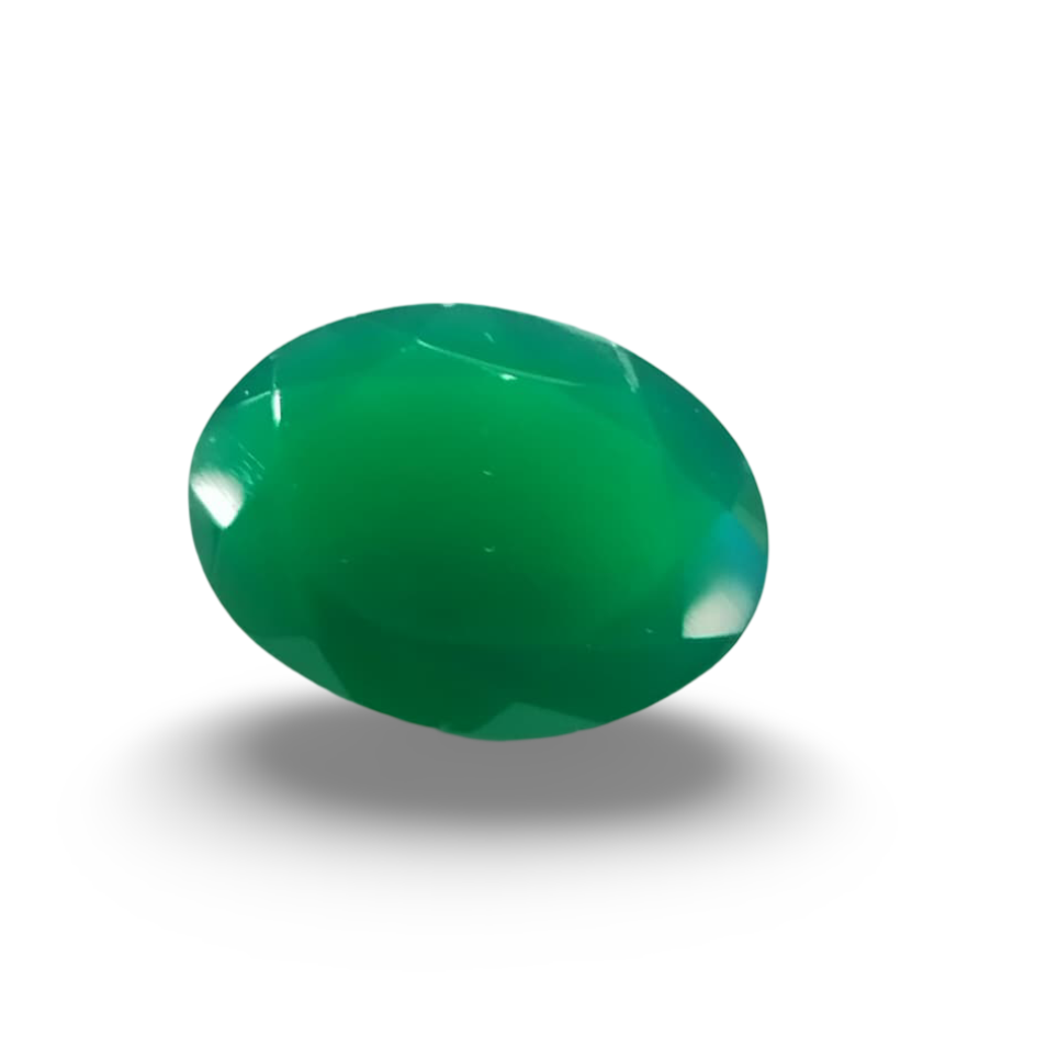 Natural Green Onyx |1H00| Oval Mixed | SRT Certified No : SRGTL30612