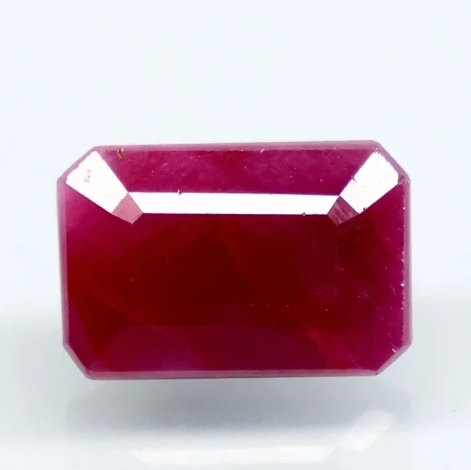 Natural Purplish Red Ruby | 12H50|Certified Unheated | Octagon Mixed Cut Report No. 9581D38659