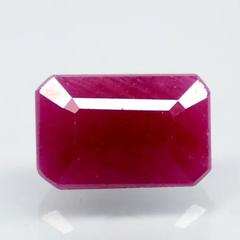 Natural Purplish Red Ruby | 12H00|Certified Unheated | Octagon Mixed Cut Report No. 9581D38663