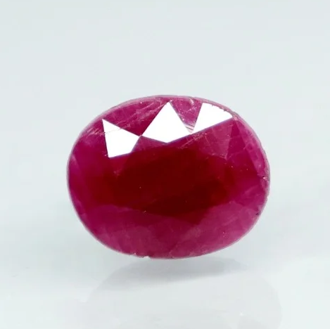 Natural Purplish Red Ruby |018.0|Certified Unheated | Oval Mixed Cut Report No. 9581D38673