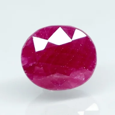 Natural Purplish Red Ruby |15H00| Certified Unheated | Oval Mixed Cut Report No. 9581D38683