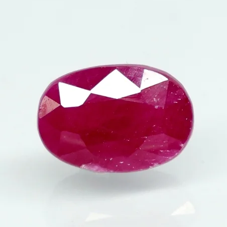 Natural Purplish Red Ruby | 18H00| Certified Unheated | Oval Mixed Cut Report No. 9581D38684