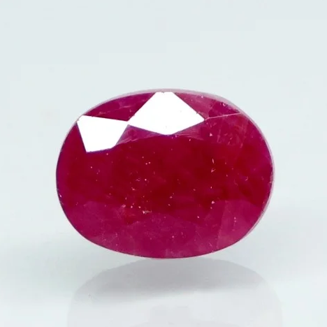 Natural Purplish Red Ruby |15H00| Certified Unheated | Oval Mixed Cut Report No. 9581D38687