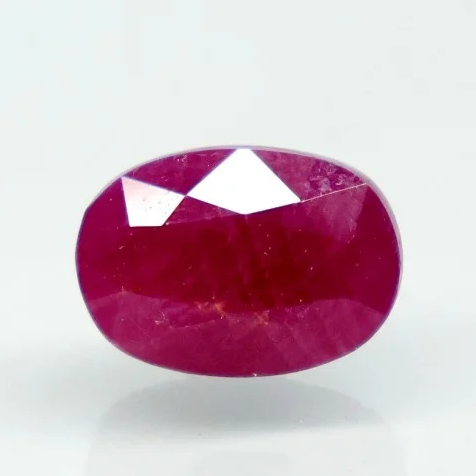 Natural Purplish Red Ruby | Certified Unheated | Oval Mixed Cut | 5.54 RT | Report No. 9581D38690