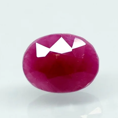 Natural Purplish Red Ruby |12H00| Certified Unheated | Oval Mixed Cut Report No. 9581D38693