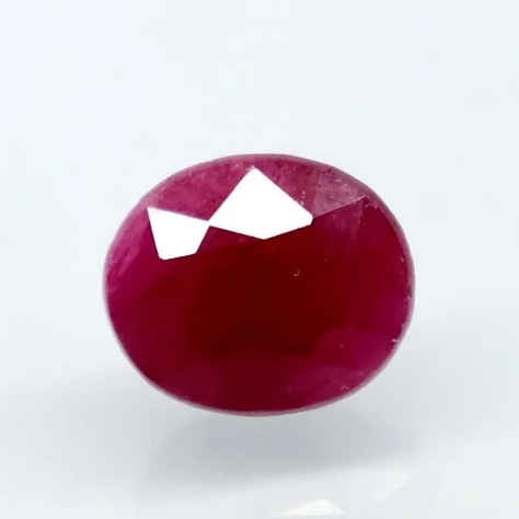 Natural Purplish Red Ruby |15H00| Certified Unheated | Oval Mixed Cut Report No. 9581D38698