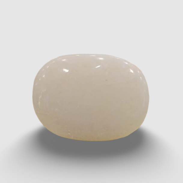 Natural White Opal|6H00| 12.22 Ratti | Oval Cabochone | Certified No. IGCDKBAJ42934