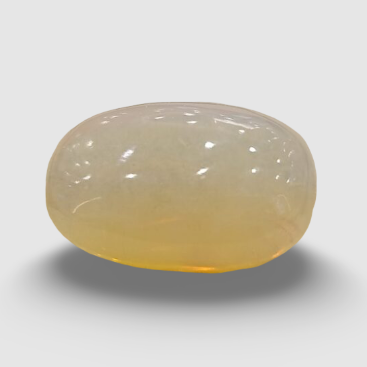 Natural White Opal|6H00| 14.06 Ratti | Oval Cabochone | Certified No. IGCDKBAJ42893