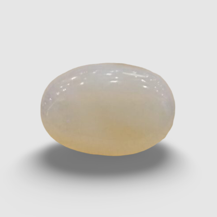 Natural White Opal|5H00| 4.28 Ratti | Oval Cabochone | Certified No. IGCDKBAJ42935