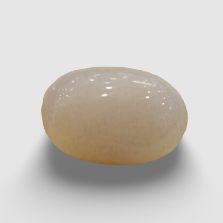 Natural White Opal|6H00| 5.33 Ratti | Oval Cabochone | Certified No. IGCDKBAJ43005