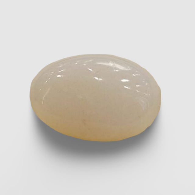 Natural White Opal|8H00| 6.06 Ratti | Oval Cabochone | Certified No. IGCDKBAJ42980