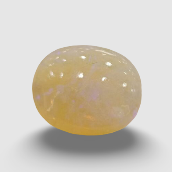 Natural White Opal|5H00| 6.17 Ratti | Oval Cabochone | Certified No. IGCDKBAJ42967