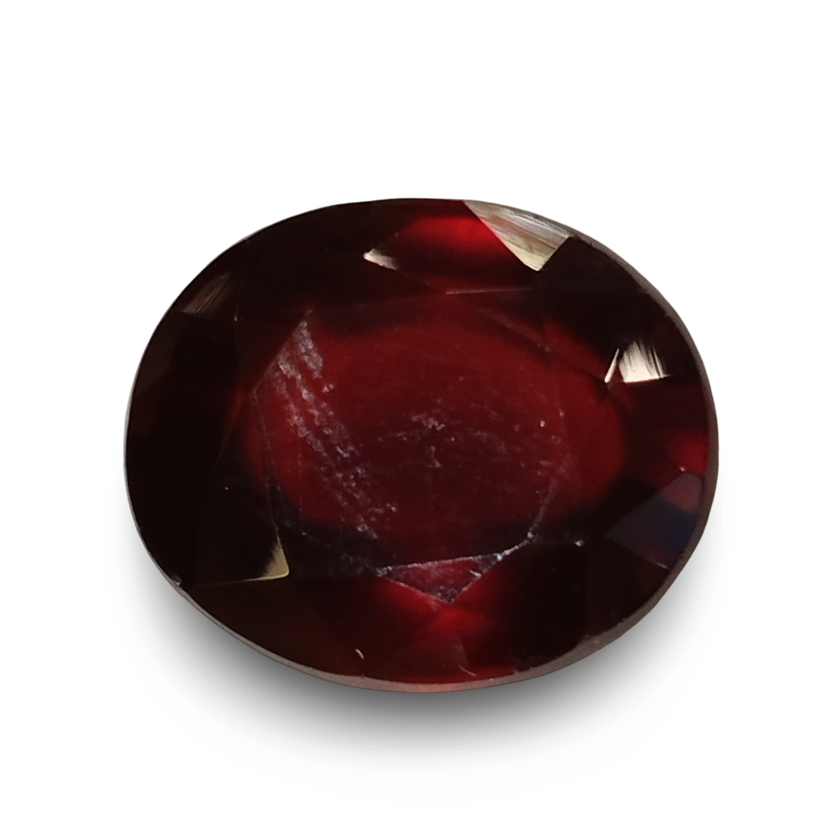 Natural Hessonite Garnet | Brownish Orange | Oval Mixed Cut Certified Certificate No.: IGCDKBAJ42740