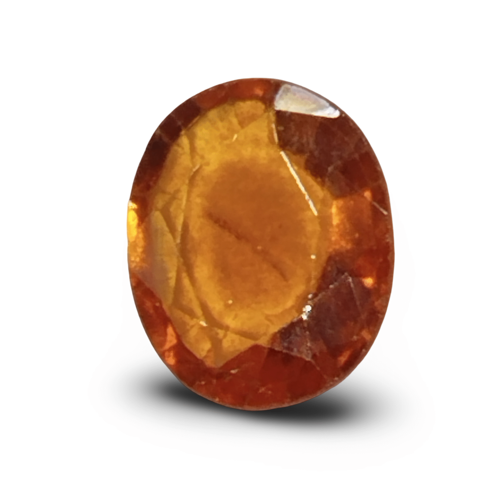 Natural Hessonite Garnet | Certified | Oval Cut | Orangish Brown Certificate No.: IGCDKBAJ48332