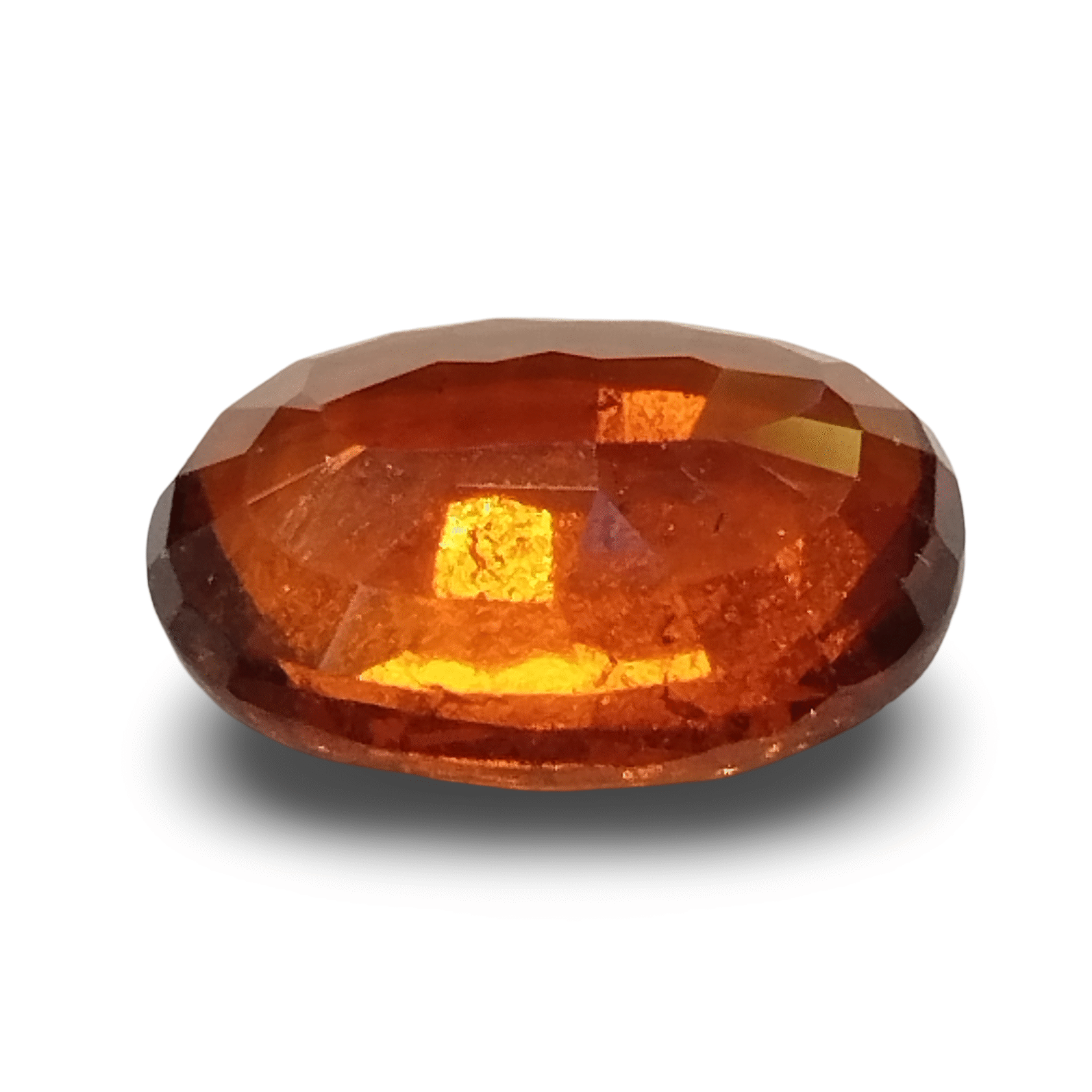Natural Hessonite Garnet | Certified | Oval Mix Cut | Brownish Orange Certificate No.: IGCDKBAJ42712