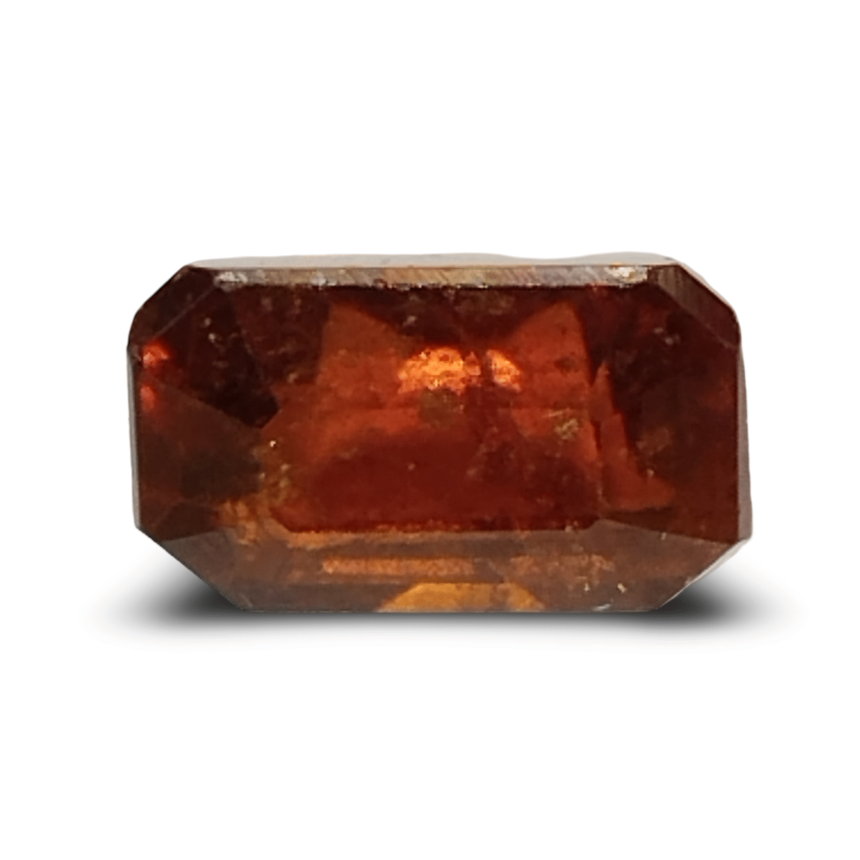 Natural Hessonite (Gomed) | Octa Step Cut | IGC Certified Certificate Number: IGCDKBAJ42758