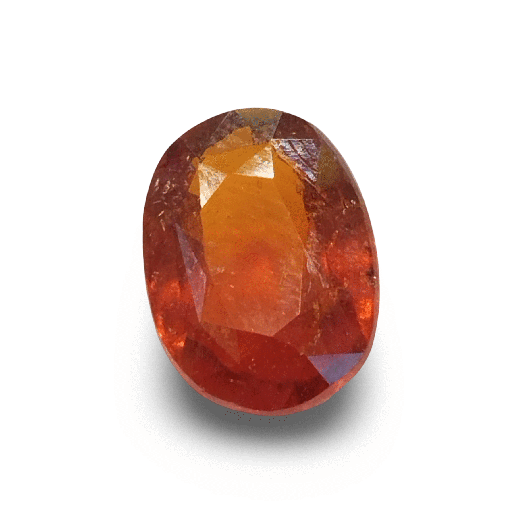 Natural Hessonite (Gomed) | Oval Mix Cut | IGC Certified Certificate Number: IGCDKBAJ42752