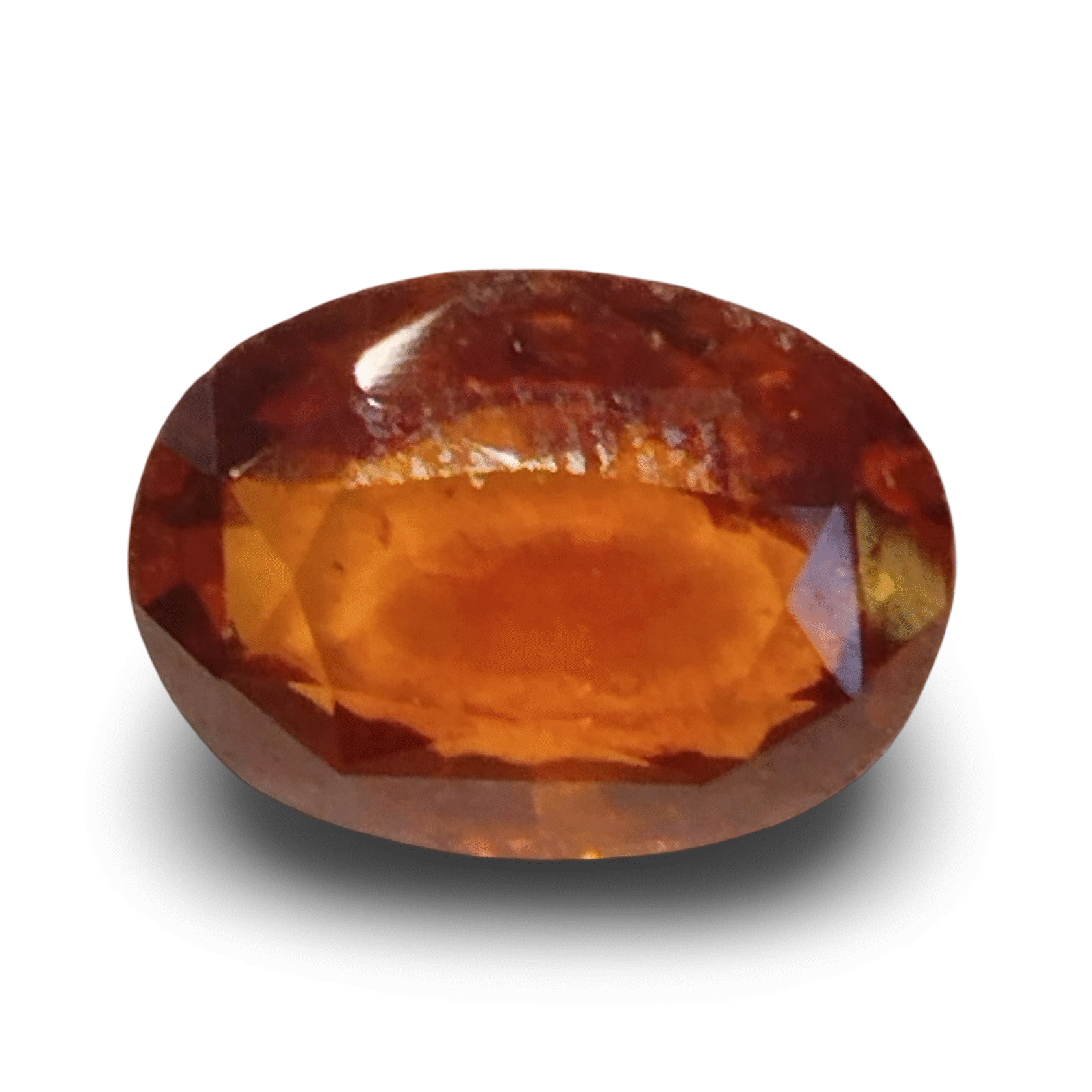Natural Hessonite (Gomed) | Oval Mix Cut | IGC Certified Certificate Number: IGCDKBAJ42771