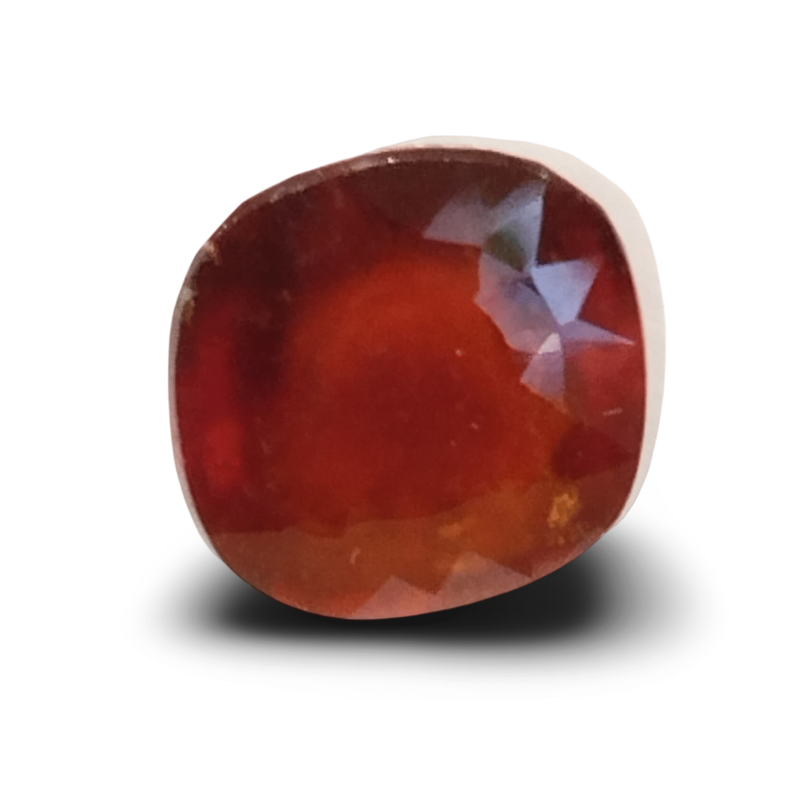 Natural Hessonite Garnet | Certified Cushion Cut | Brownish Orange Certificate No.: IGCDKBAJ42785